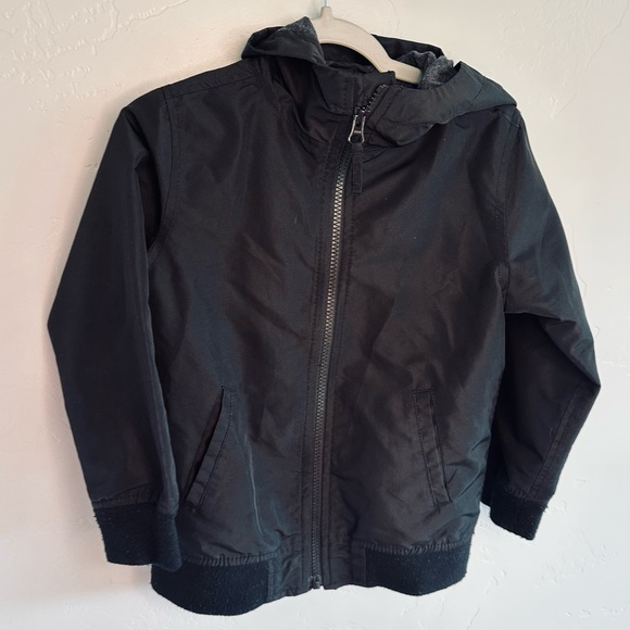 The Children’s Place Windbreaker Jacket Boys Uniform Black SZ EUC! - Picture 8 of 16